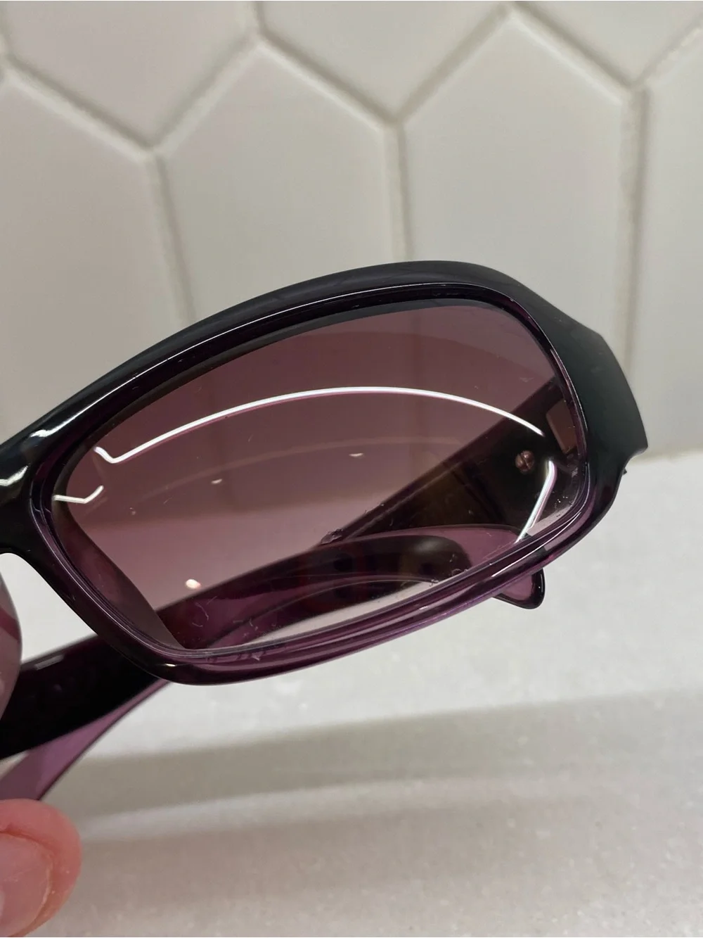 VINTAGE SMITH POLRIZED TLT OPTICS METHOD - Purple FADE - SUNGLASSES - EUC